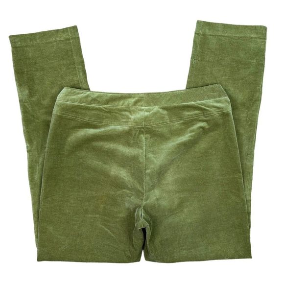 J. McLaughlin Green Corduroy Pants - Size 12 - Picture 4 of 9